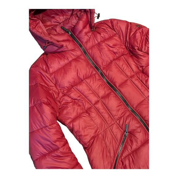 Michael Kors puffer coat with removable hood knee length size small - Picture 5 of 16